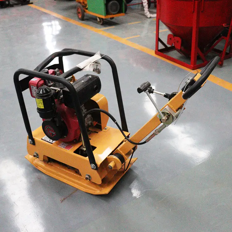 Handheld Earth Rammer Excavator Hydraulic Reversible Walk Behind Vibratory Sand Plate Compactor — view 1