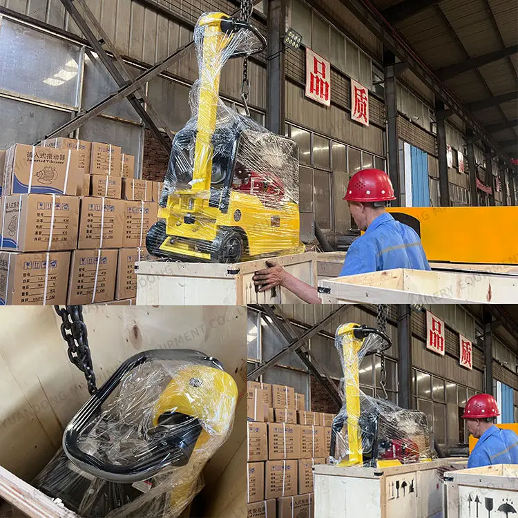 Excellently One Way Reversible Diesel Gasoline Powered Vibrating Plate Compactor Neat 80kgs Powered Soil Plate Compactor — image 5