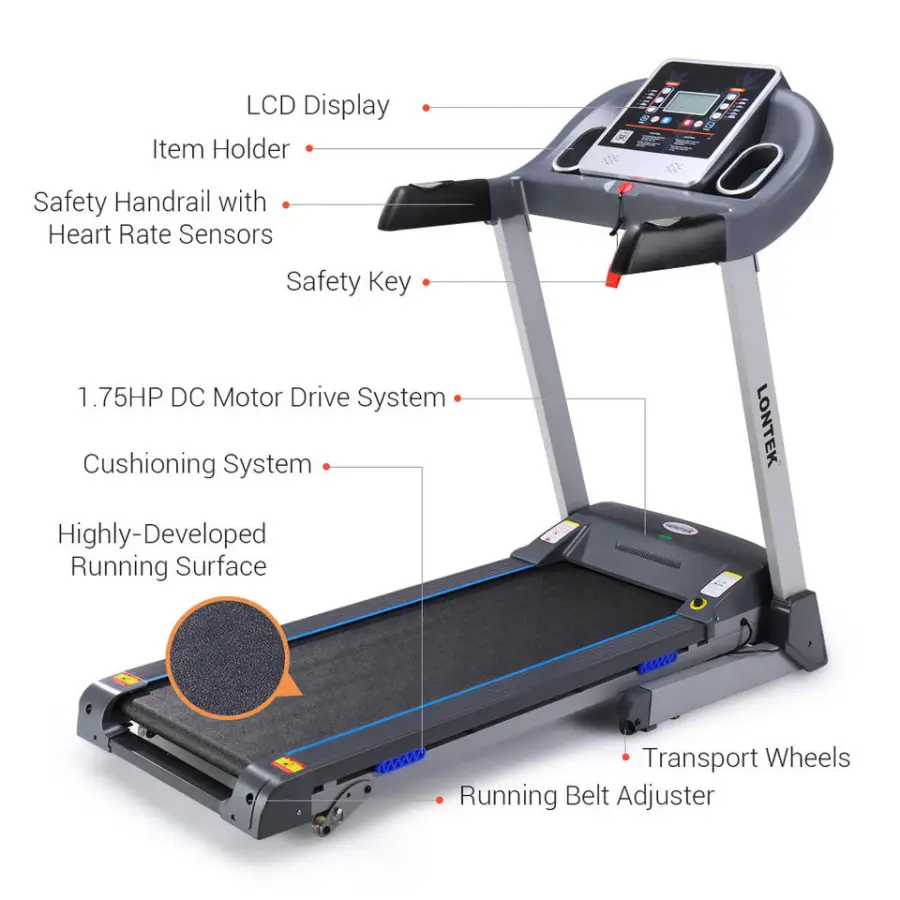 New Trend Factory Price Indoor Body Strong Treadmill for Home Exercise Foldable — image 7