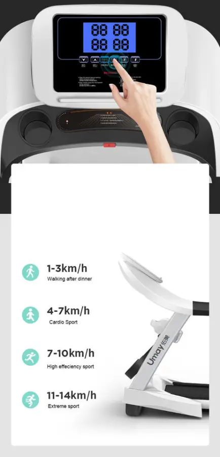 Wholesale Portable LCD Screen Walking Running Machine With 41cm Running Belt — image 6