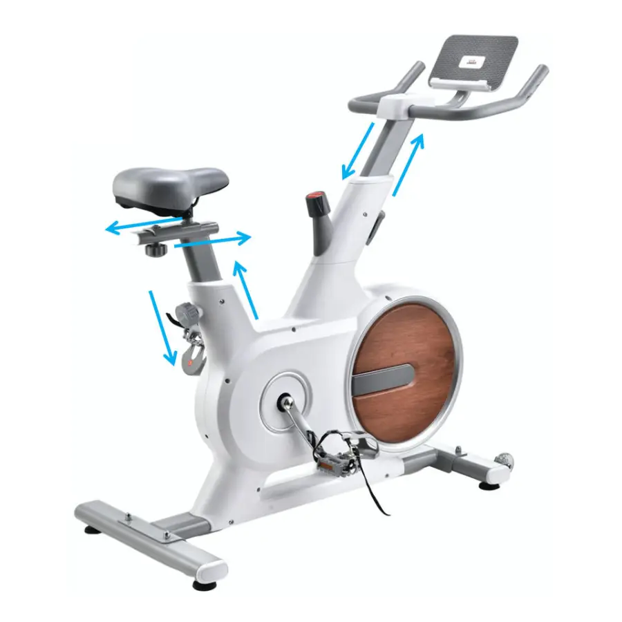 Lijiujia Hot Selling 6kgs Flywheel Weight Manual Magnetic Indoor Exercise Bike Profesional Spinning Bike — image 5