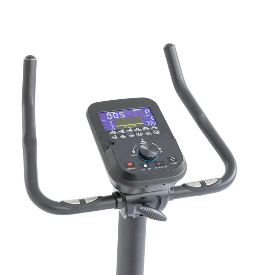 Premium Quality Unisex Motorized Magnetic Home Gym Use Commercial Exercise Bike Upright Bike — image 3