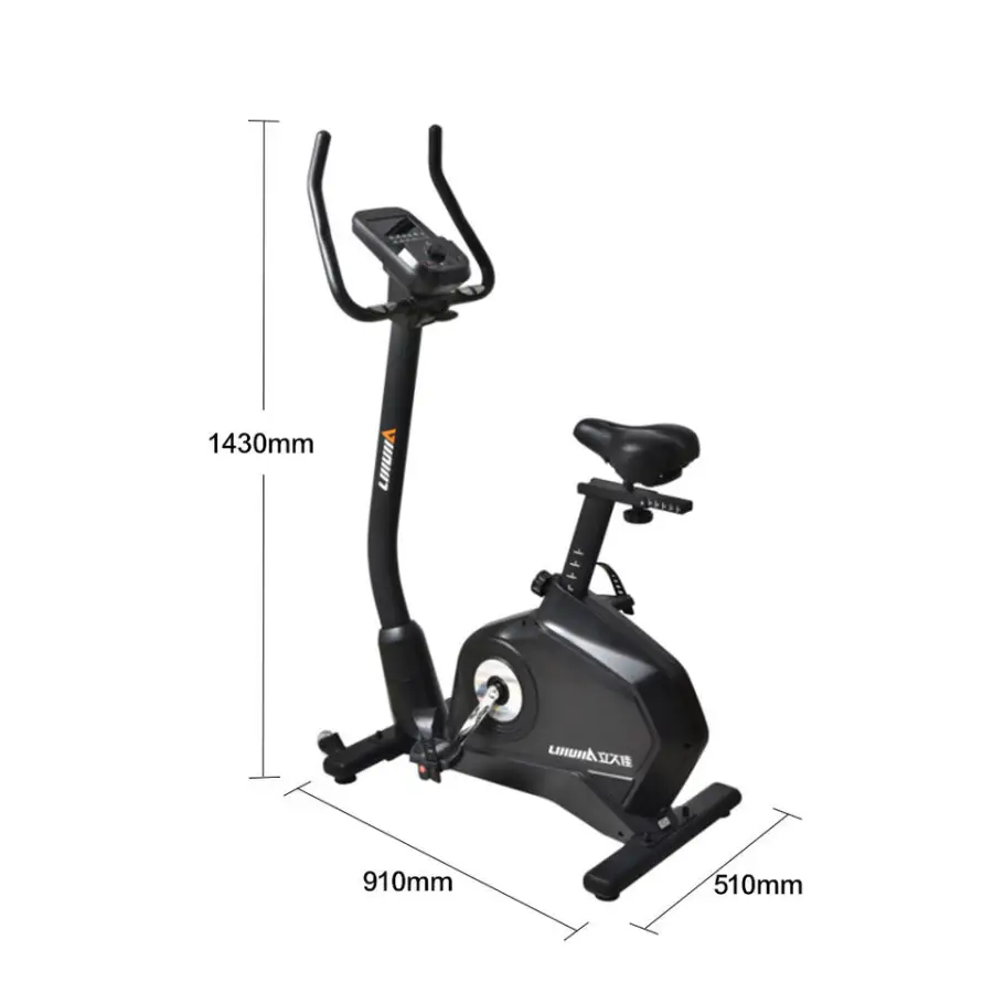 Premium Quality Unisex Motorized Magnetic Home Gym Use Commercial Exercise Bike Upright Bike — image 5