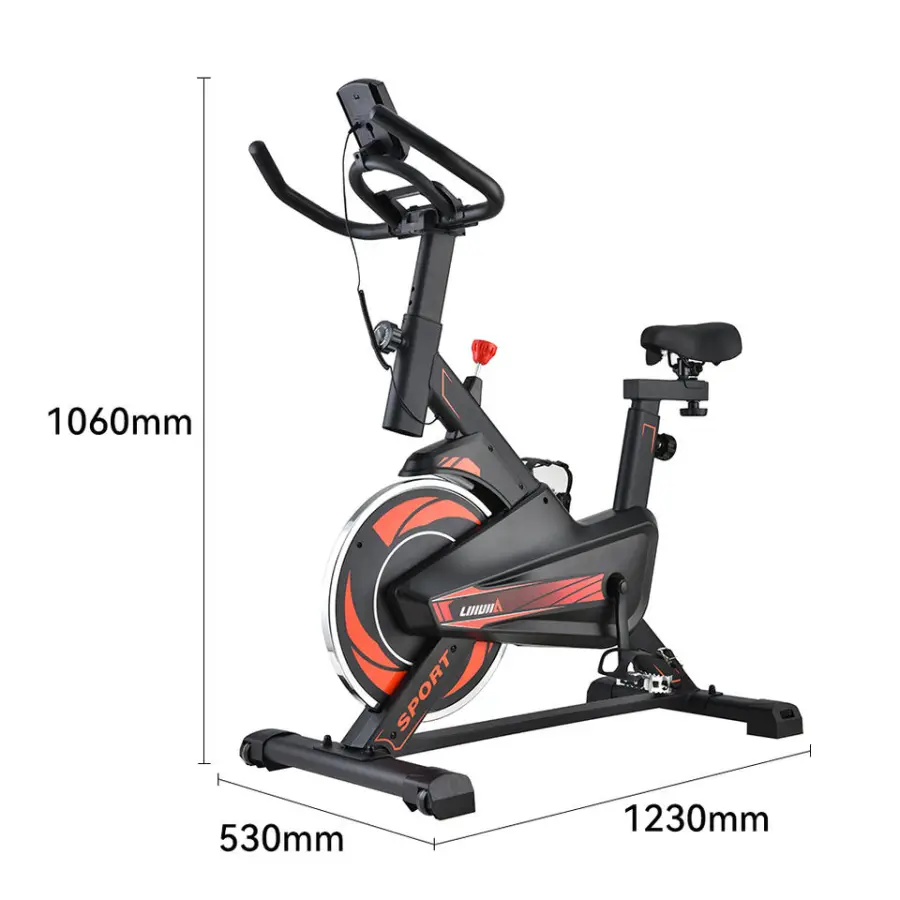 Lijiujia Hot Sale Silent Belt Drive Professional Home Use Commercial Exercise Bike Indoor Spinning Bike — image 3