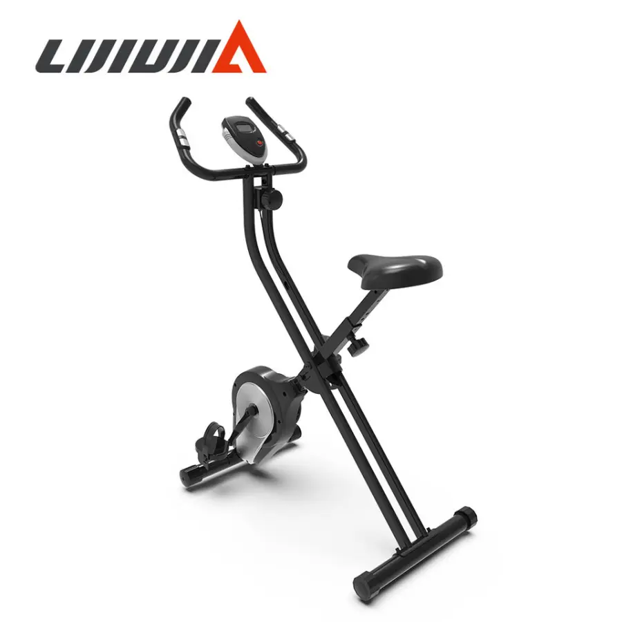 Lijiujia High Quality Indoor Body Building 8 Levels Manual Resistance Adjust Home Use Foldable Exercise Bike — image 3