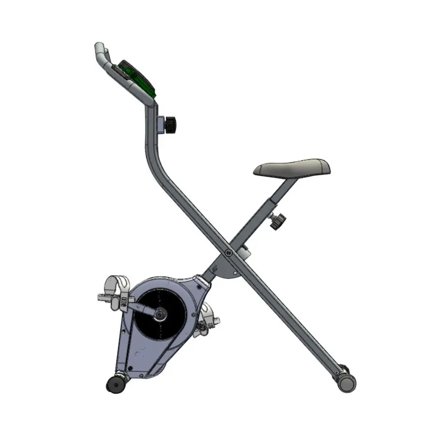 Lijiujia High Quality Indoor Body Building 8 Levels Manual Resistance Adjust Home Use Foldable Exercise Bike — image 5