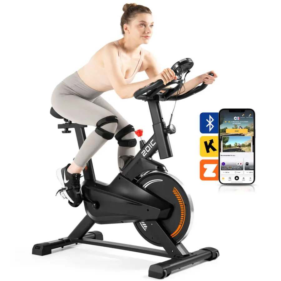 Lijiujia Wholesale Indoor Fitness 13 Crank Exercise Bike Wool Felt Home Use Gym Spinning Bike — view 1