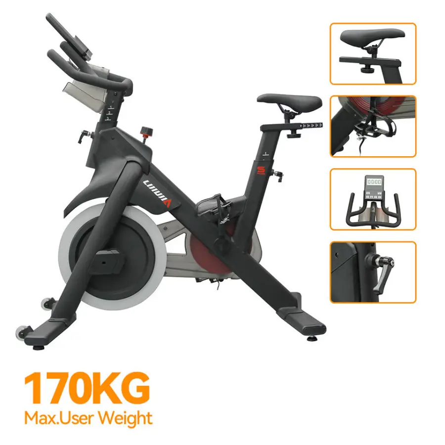 Lijiujia Good Quality 170kg Max User Weight Exercise Cycle Cheap Price Home Use Gym Fitness Spinning Bike — image 5