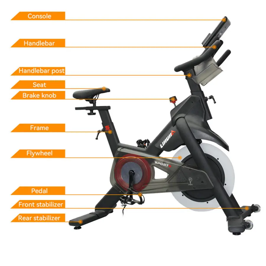 Lijiujia Good Quality 170kg Max User Weight Exercise Cycle Cheap Price Home Use Gym Fitness Spinning Bike — image 7