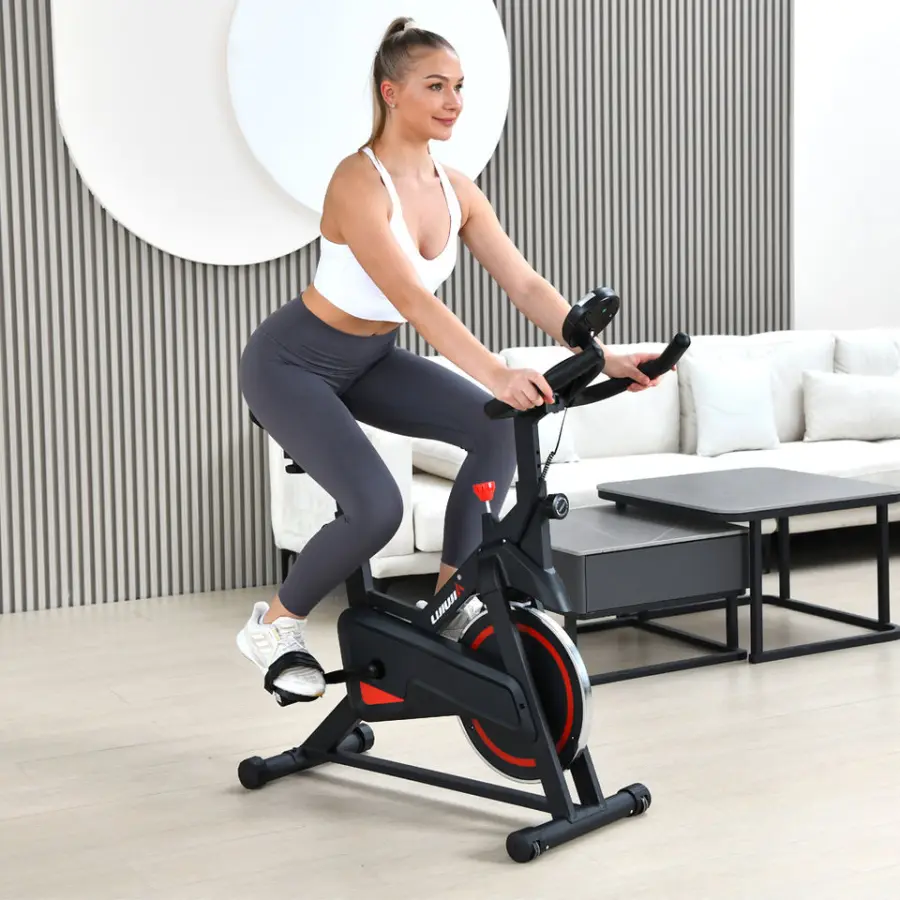 Lijiujia Wool Felt Brake System Home Use Cheap Price High Quality Cycle Exercise Customized logo Spinning Bike — view 1