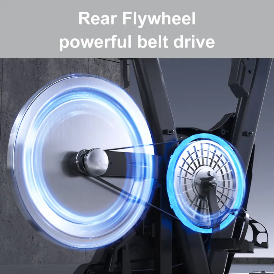 Lijiujia Unisex Indoor Exercise Gym Fitness Machine New Self-Generating Electricity Spin Bike LED Screen Knob Body Steel — image 5