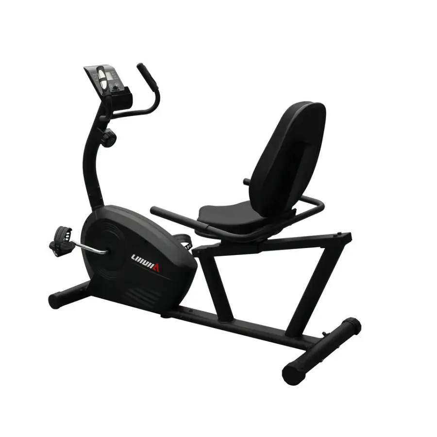 Lijiujia Recumbent Semi Commercial Odometer Fitness Equipment Home Exercise Bike Professional Spinning Bike with Screen — view 1