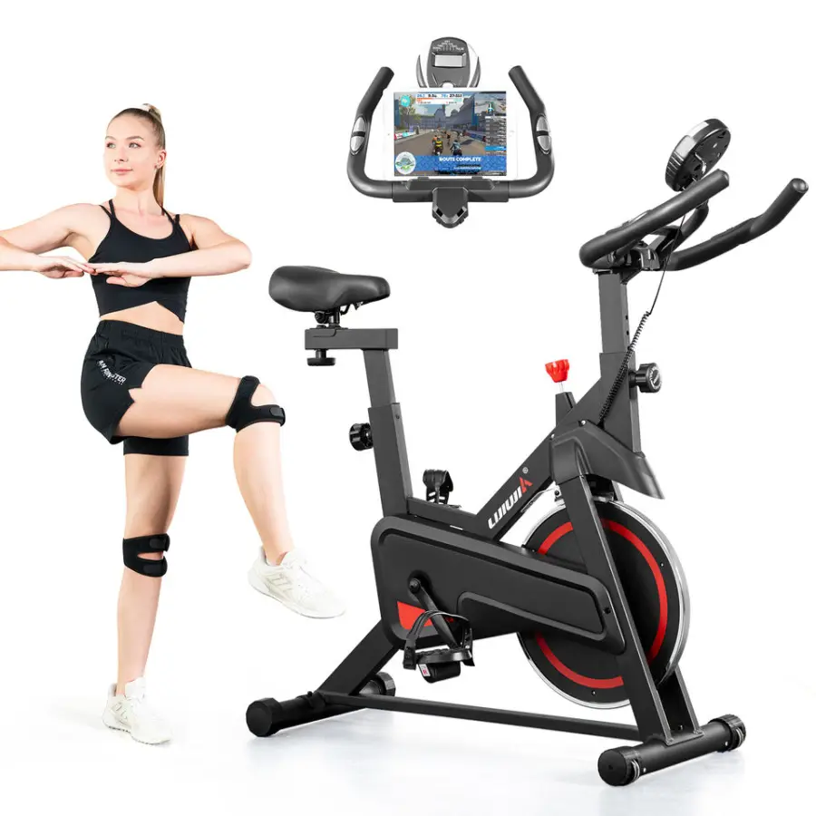 Lijiujia Ultra-quiet Home Exercise Bicycle Trainer Fitness Equipment Gym Indoor Belt Drive Spinning Bike — image 7