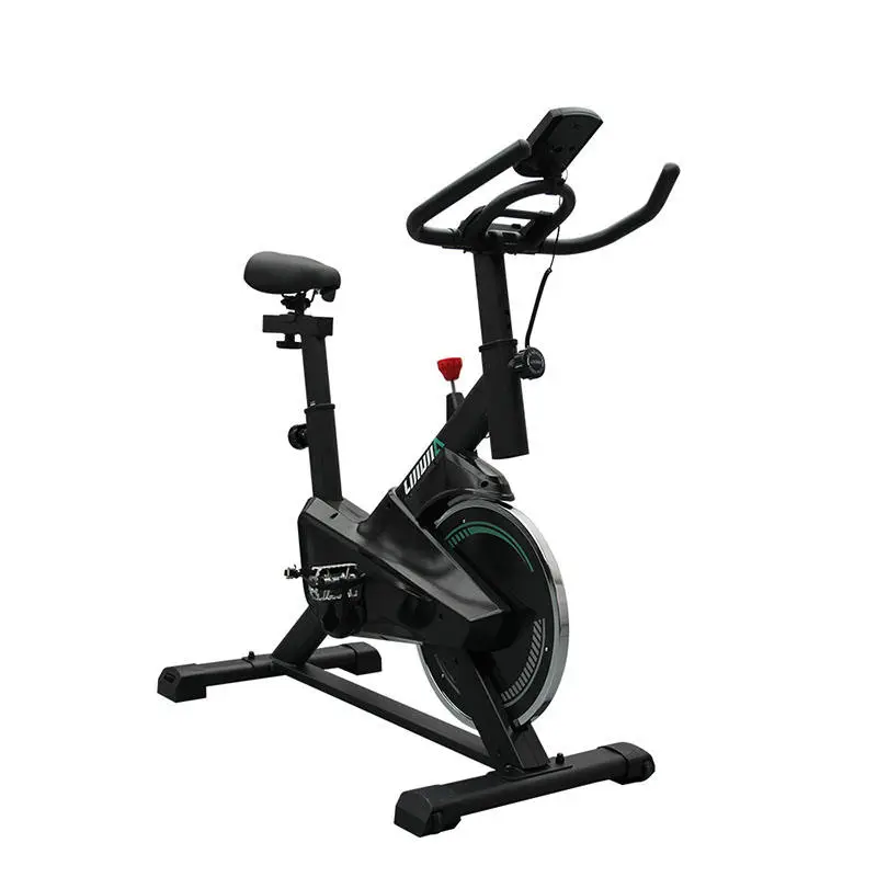 Lijiujia Ultra-quiet Home Exercise Wool Felt Brake System Bicycle Trainer Fitness Equipment Gym Indoor Belt Drive Spin Bike — image 7