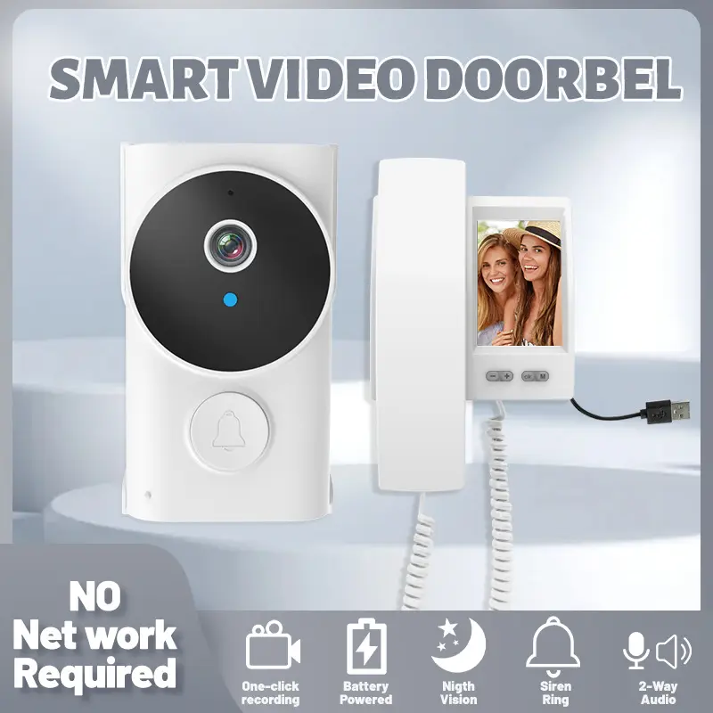 Smart 2.4Ghz Digital Wireless Intercom Video Door Phone System — image 3
