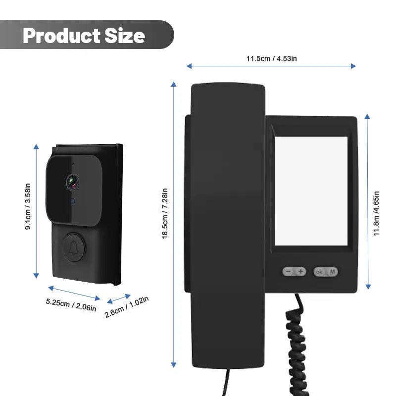 Smart 2.4Ghz Digital Wireless Intercom Video Door Phone System — image 7