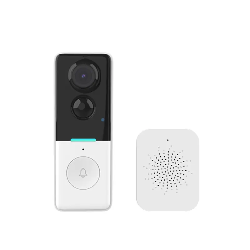 AI Detection HD Video Audio Door Bell Smart WIFI Tuya Support Memory Card Recording and Free Cloud Storage for PIR Video — view 1