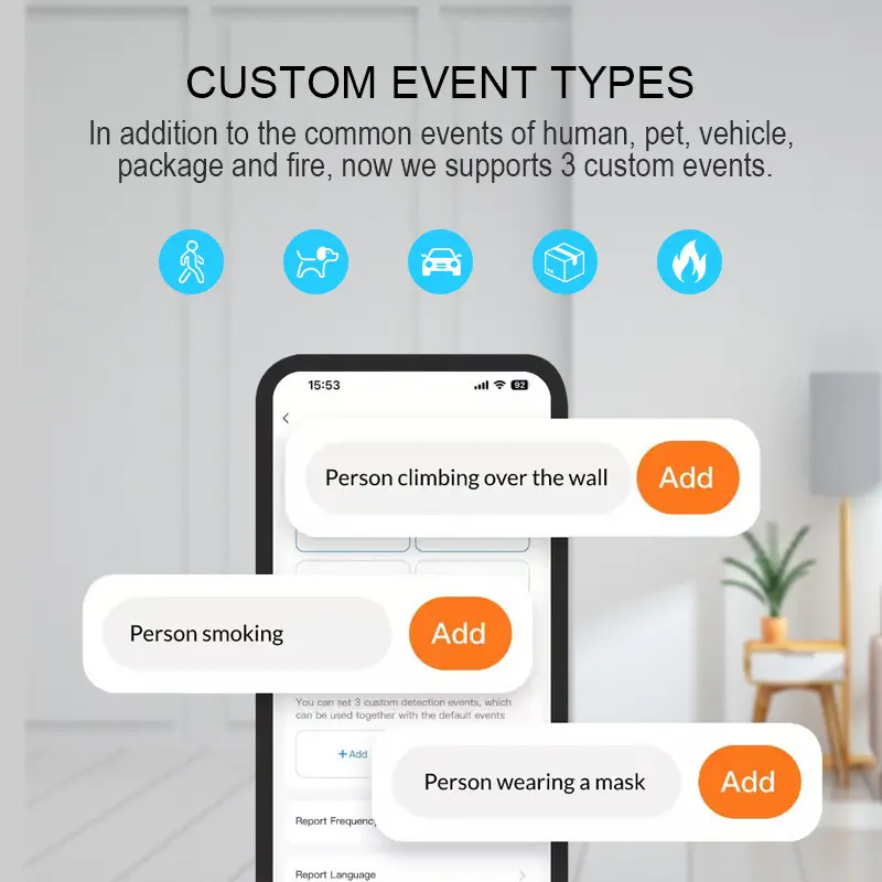 AI Detection HD Video Audio Door Bell Smart WIFI Tuya Support Memory Card Recording and Free Cloud Storage for PIR Video — image 4