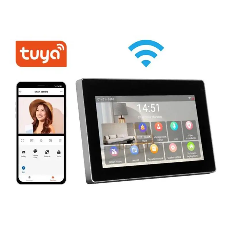Tuya Smart Home Products TCP IP POE Video Door Phone with Wifi Door Lock — image 3
