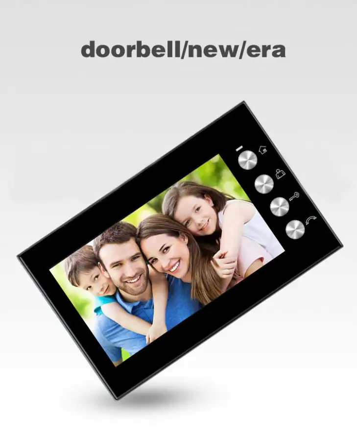 Newest 4Wires 7Inch 1 to 1 Villa Handfree Home Video Door Phone — image 3