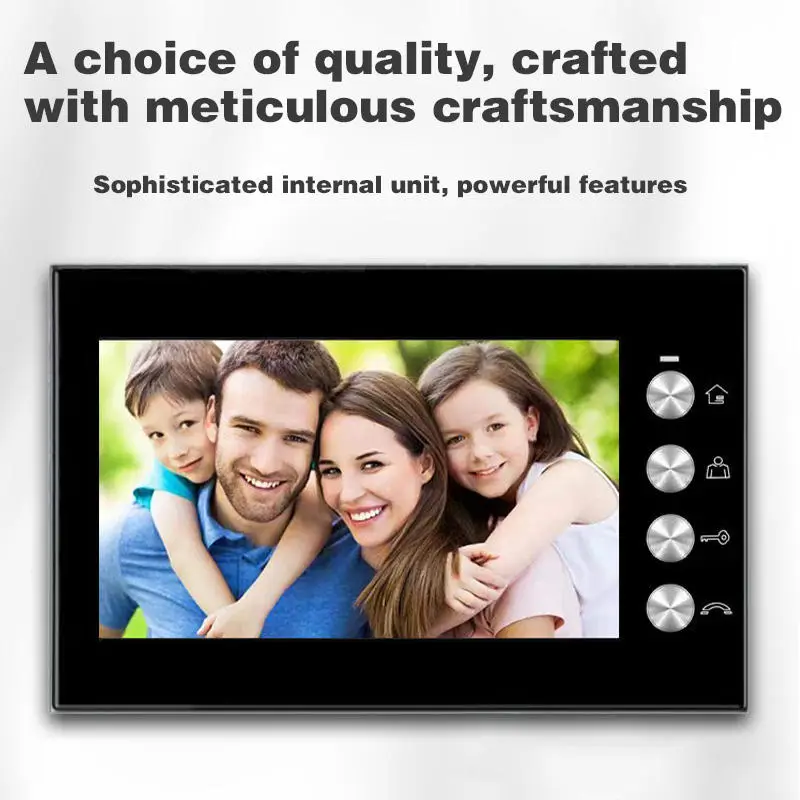 Newest 4Wires 7Inch 1 to 1 Villa Handfree Home Video Door Phone — image 5