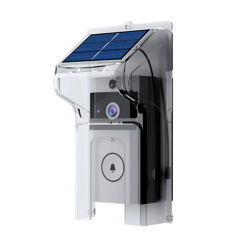 WIFI Solar Video Door Bell With Sunny Rainny Cover View by Mobile Phone APP — view 1