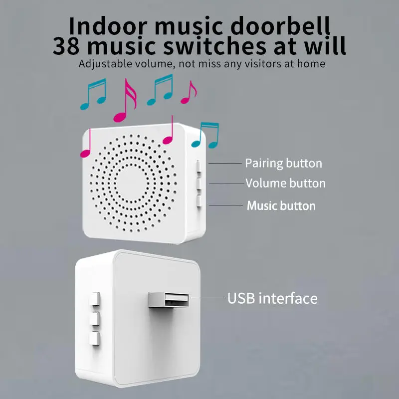 High Definition Night Vision Wifi Video Doorbell Intelligent Visual Two-way Voice Intercom Doorbell — image 7