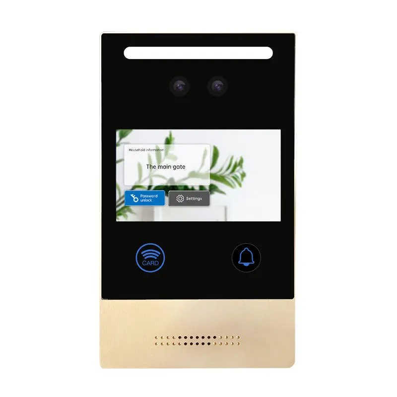HD Wired 4.3 Inch Video Doorbell Camera Intercom Face Recognition Video Ring Doorbell Multi-Apartment Use Door — view 1