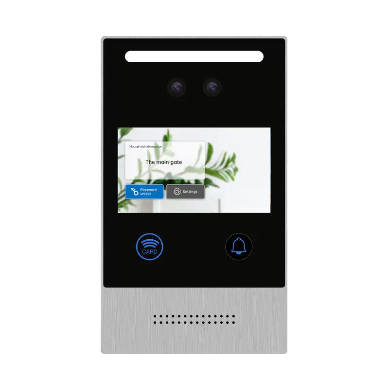 HD Wired 4.3 Inch Video Doorbell Camera Intercom Face Recognition Video Ring Doorbell Multi-Apartment Use Door — image 5