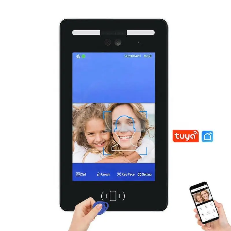 10.1 Inch Tuya Face Recognition Video Intercom Doorbell RFID TCP IP Access Door Phone With Monitor — image 5