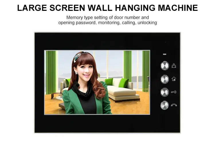 Night Vision Password Unlock ID IC Card Reader 12 Multi Apartment Building Intercom Video Door Phone — view 5