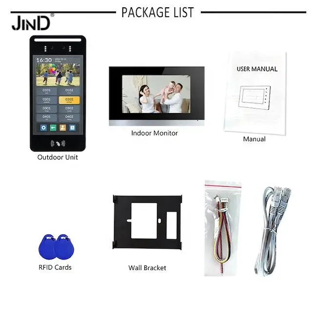 8 Inch IC/ID Card Face Recognition 1080P HD TCP/IP Intercom System Tuya Video Door Phone — image 5