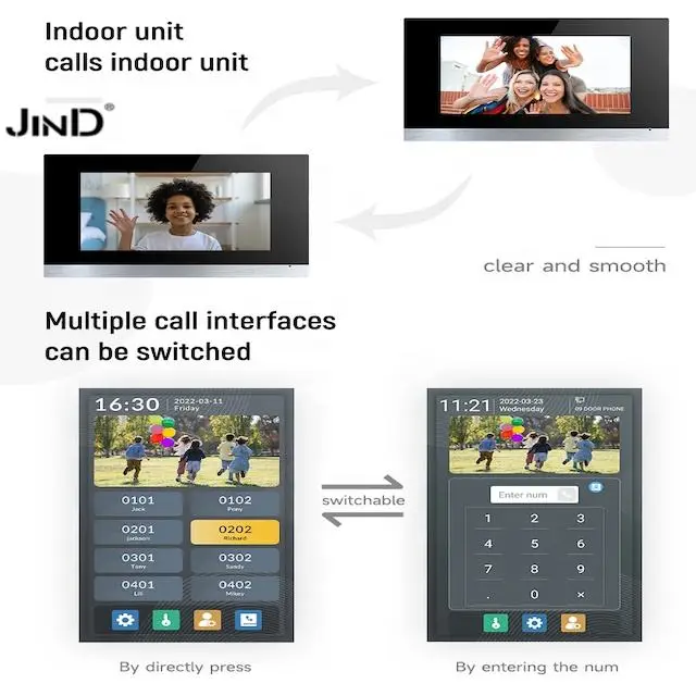 8 Inch IC/ID Card Face Recognition 1080P HD TCP/IP Intercom System Tuya Video Door Phone — image 7