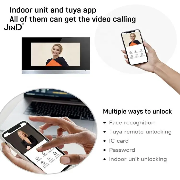 8 Inch ARM CPU 1080P HD TCP/IP Intercom System Video Door Phone — image 5