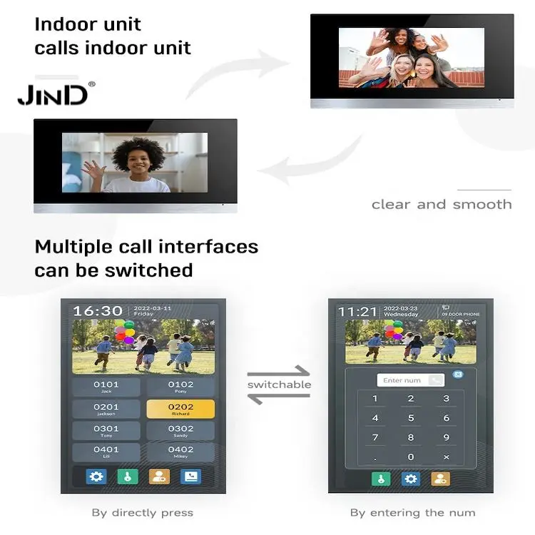 8 Inch ARM CPU 1080P HD TCP/IP Intercom System Video Door Phone — image 7