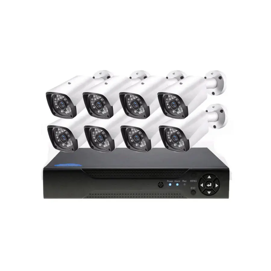 8CH Full HD Outdoor Waterproof Bullet Camera DVR Kit Home Security CCTV System Cctv Camera Kit — image 7