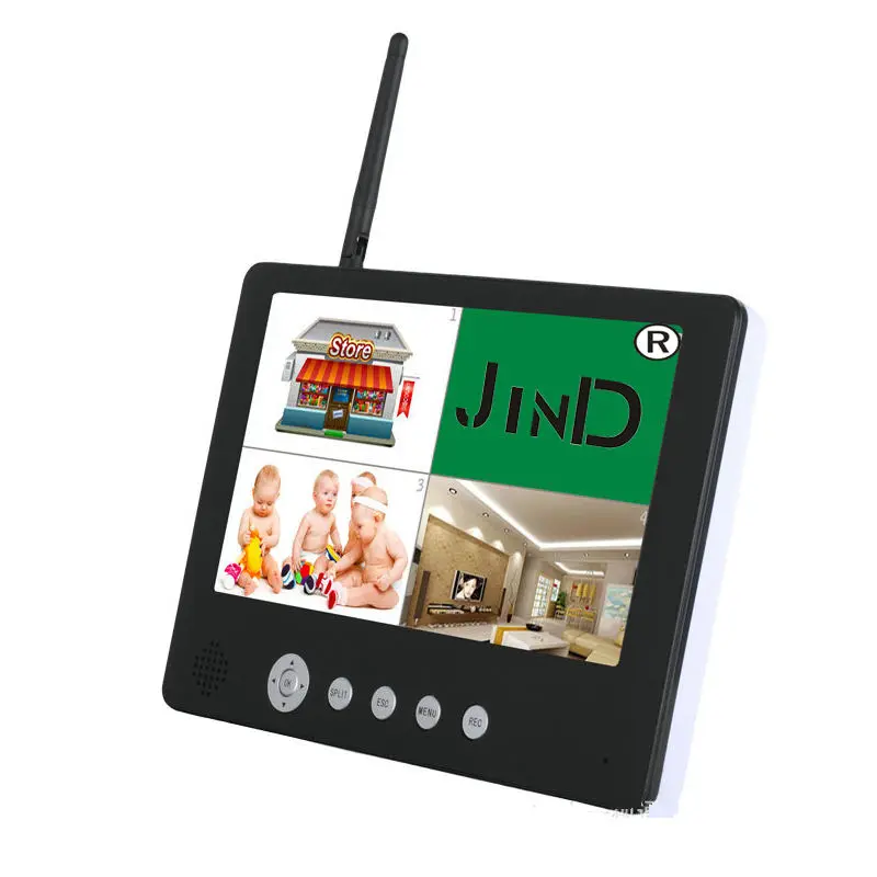 Two Way Audio 9Inch TFT LCD 4Channel 2.4G Wireless Camera Home Security Combo CCTV DVR Kit — image 5