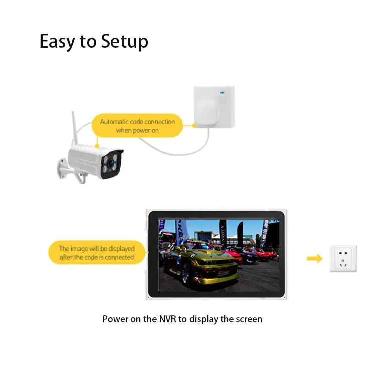 TUYA 8channel 2mp 3mp NVR Wireless Wifi Nvr Kit 4 Channel With 10.1inch Screen Monitor — image 7