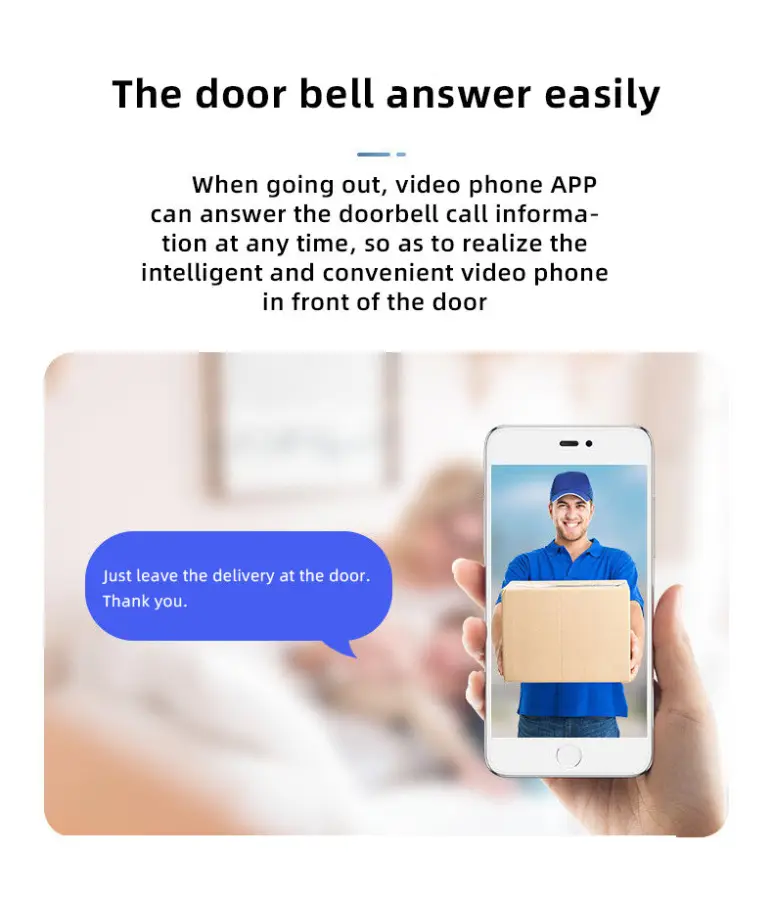 Tuya Video Doorbell with Night Vision Waterproof Features 2K Video Door Phone for Outdoor Intercom Wireless M2 Camera Doorbell — image 5