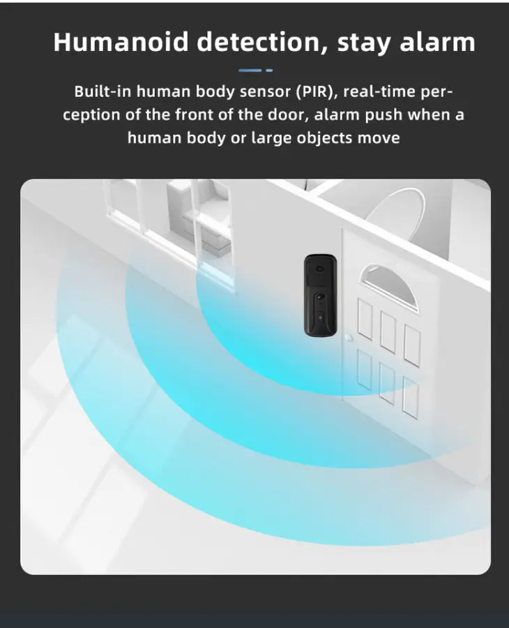 Tuya Video Doorbell with Night Vision Waterproof Features 2K Video Door Phone for Outdoor Intercom Wireless M2 Camera Doorbell — image 6