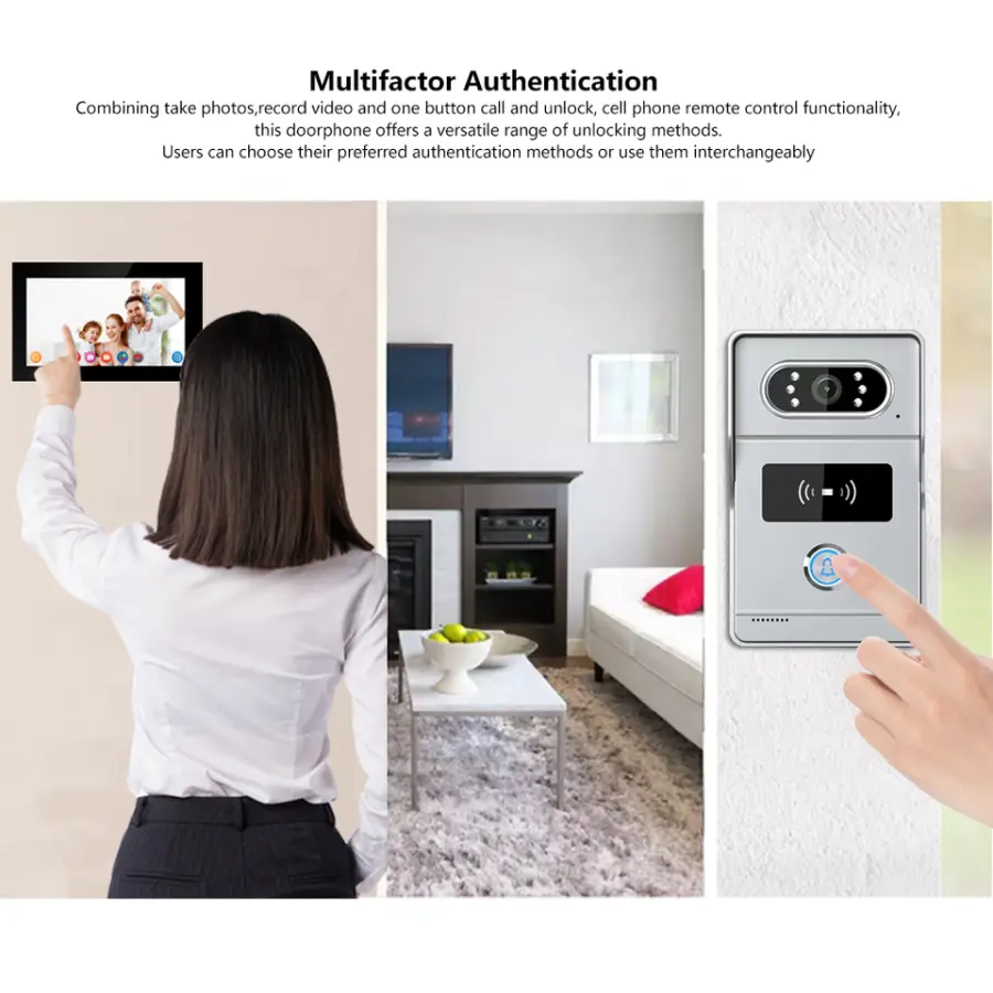 Tuya 7-Inch Waterproof WIFI Home Doorbell Camera with Monitor Video Two-Way Intercom Visual Visiting Door Phones — image 4