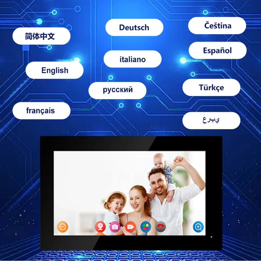 Tuya 7-Inch Waterproof WIFI Home Doorbell Camera with Monitor Video Two-Way Intercom Visual Visiting Door Phones — image 6