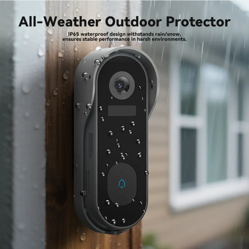 3MP Video Doorbell 2K HD Battery and Solar Powered Two-Way Audio Wireless Visual Doorbell — image 5