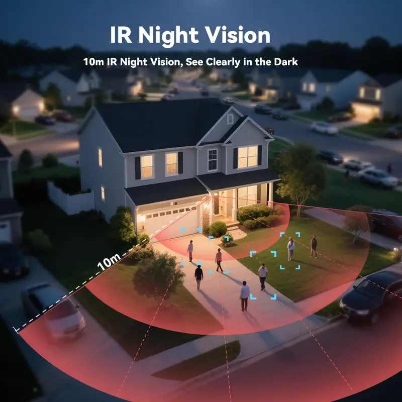 3MP Video Doorbell 2K HD Battery and Solar Powered Two-Way Audio Wireless Visual Doorbell — image 7