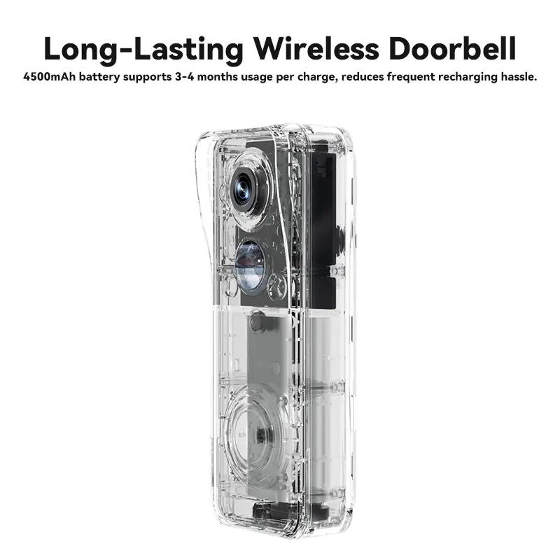 3MP HD Video Doorbell Intercom Night Vision Smart 2-Way Calling Doorbell Camera Waterproof Smart Wireless Door Phone — image 5