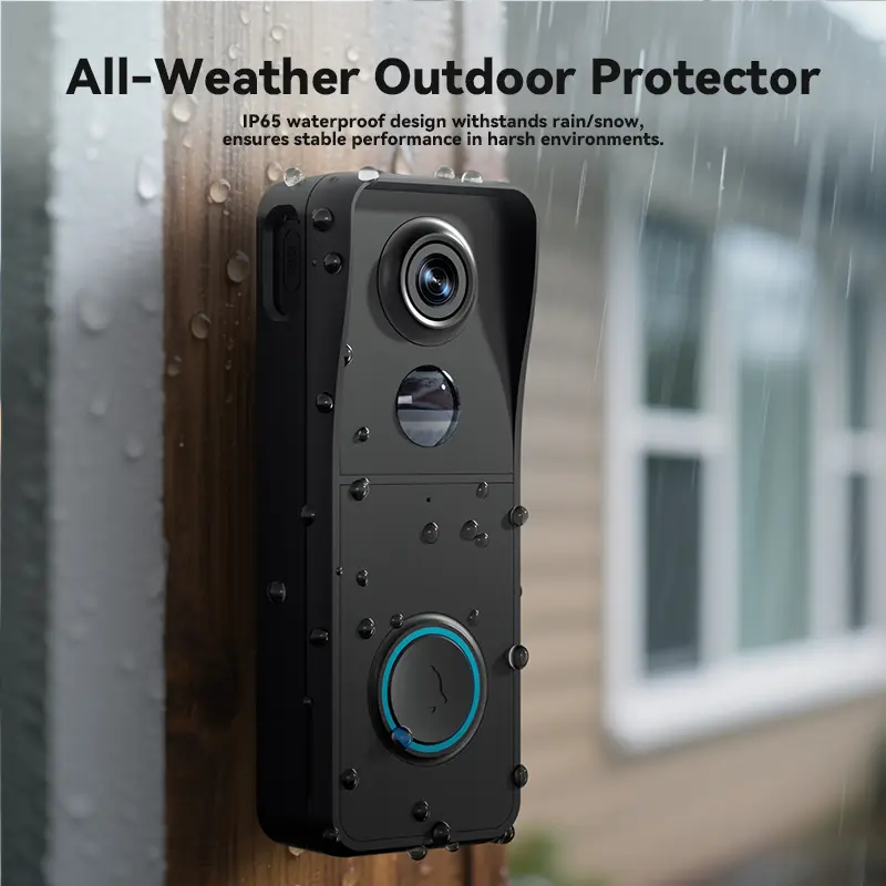 3MP HD Video Doorbell Intercom Night Vision Smart 2-Way Calling Doorbell Camera Waterproof Smart Wireless Door Phone — image 6