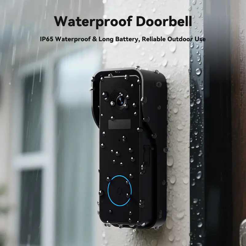 Factory Wholesale Direct Sales Agent 2K Solar-Powered Water Resistant Motion Detection Wireless Video Doorbell — image 5