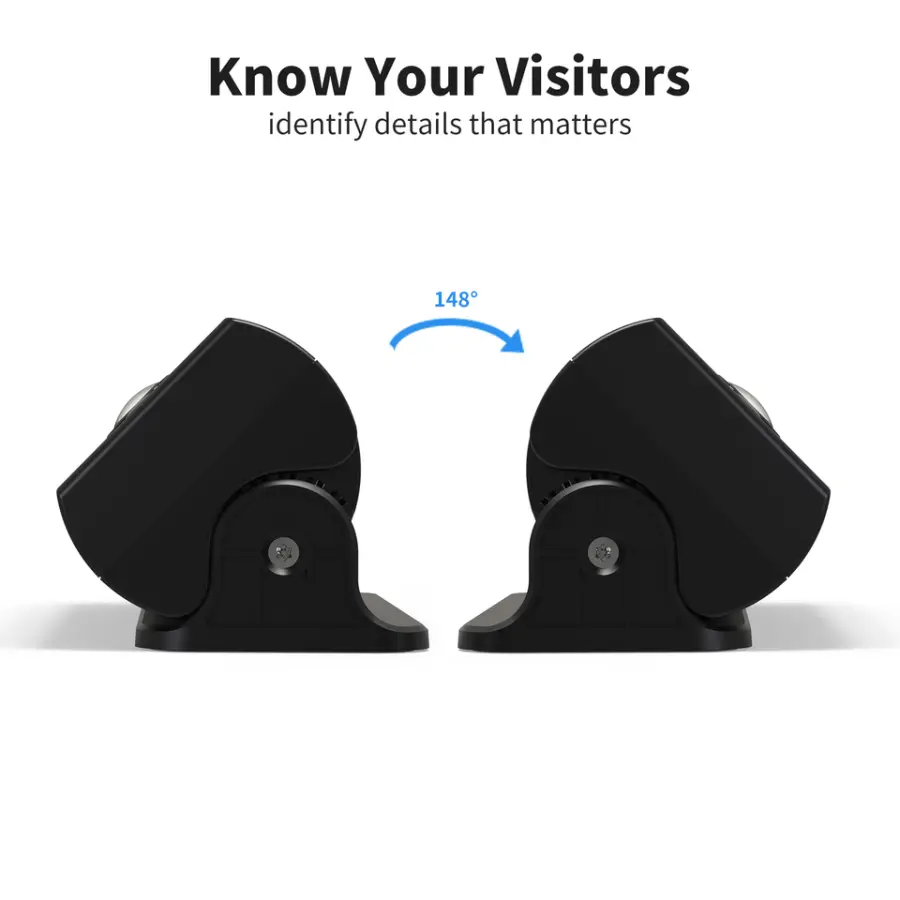Doorbell with Rotating Stand, 108° Viewing Angle 3-6 Months Battery Life Supports SD Card Video Playback — image 3