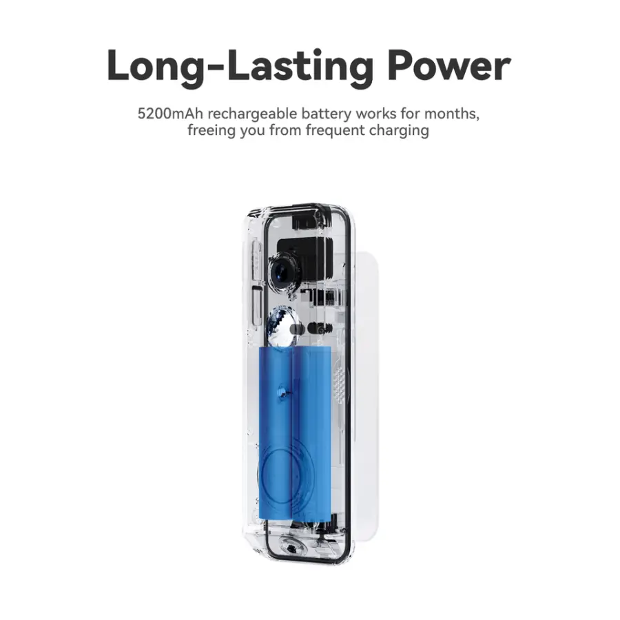Wireless Intercom Video Doorbell Dual Lens 180° Full View Package Detection Rechargeable Battery Plus Hardwired Power — image 5