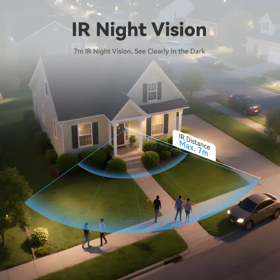Wireless Intercom Video Doorbell Dual Lens 180° Full View Package Detection Rechargeable Battery Plus Hardwired Power — image 6